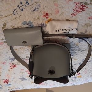 Coach handbag and matching wallet